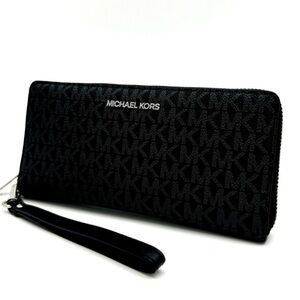 Michael Kors Large Continental Wallet Black Signature